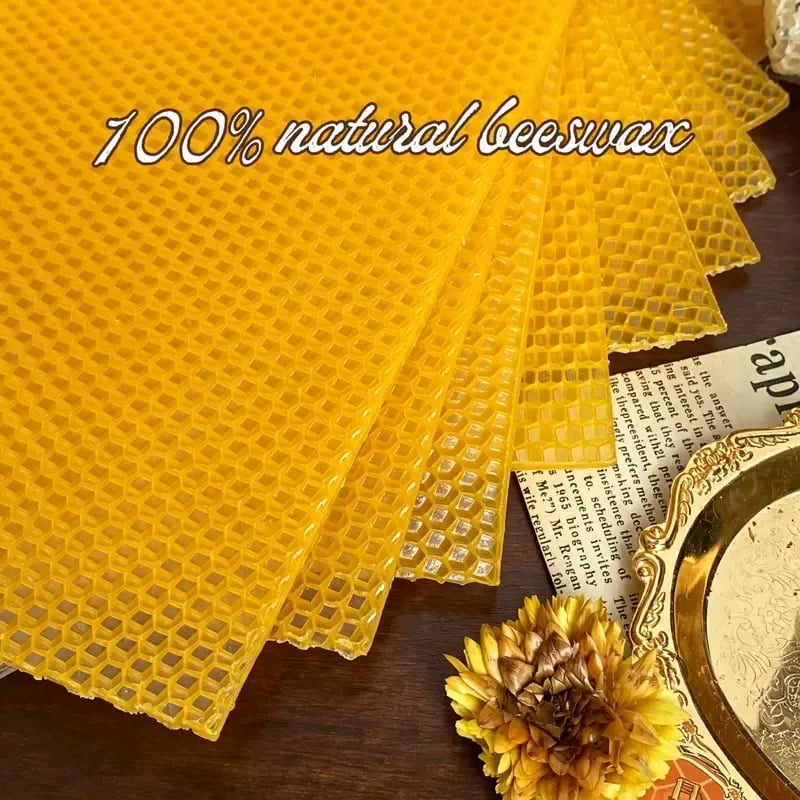 🕯️🐝 HoneyGlow DIY Beeswax Candle Kit – Roll, Create & Light Up Cozy Moments (12-Piece Set)