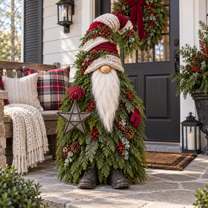 🎄✨ Star of the Evergreen Woods | Lighted Christmas Gnome Decor