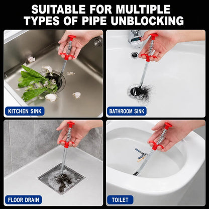 🔥🚿 Skip the Plumber | Heavy-Duty Drain Clog Remover Tool