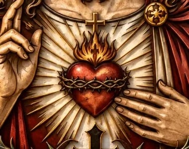 ❤️ The Heart That Watches Over Us | Jesus Wall Sculpture
