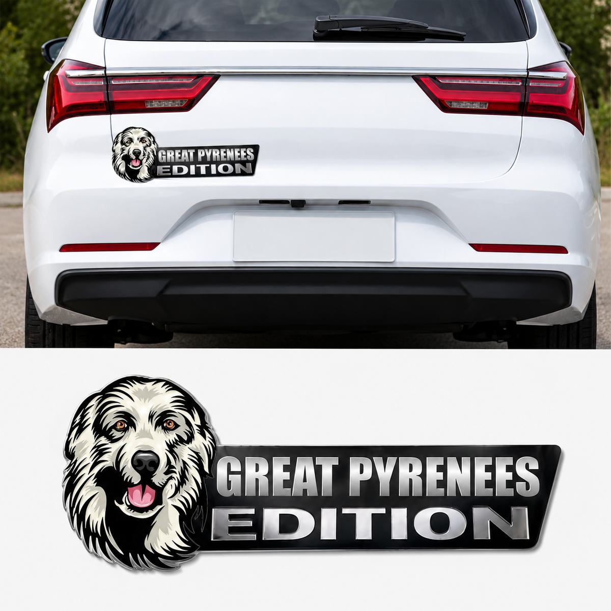🐾 Your Dog. Your Badge. | Laser-Cut Breed Car Emblem