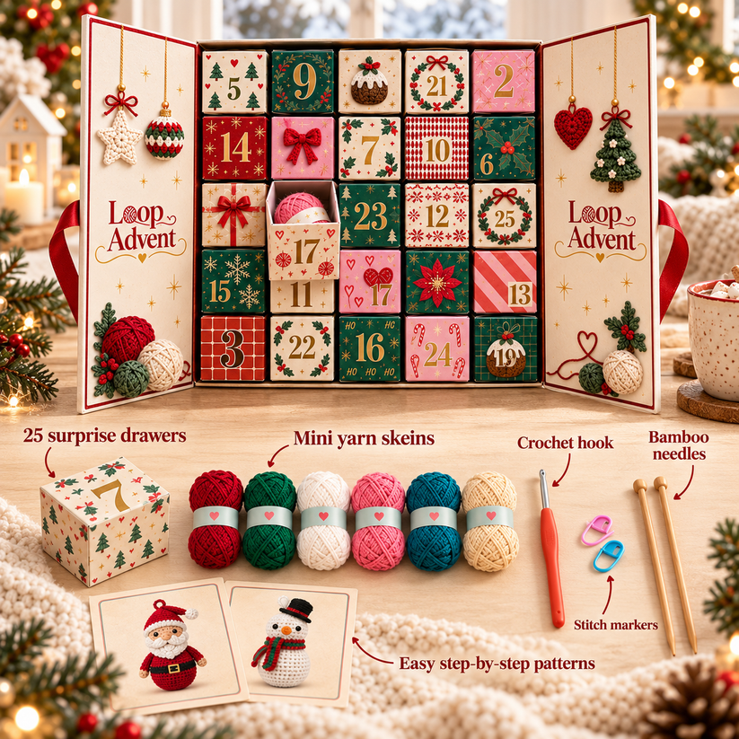 🧶🎁 2026 Limited Edition Crochet Advent Calendar — 24 days, a daily surprise for makers