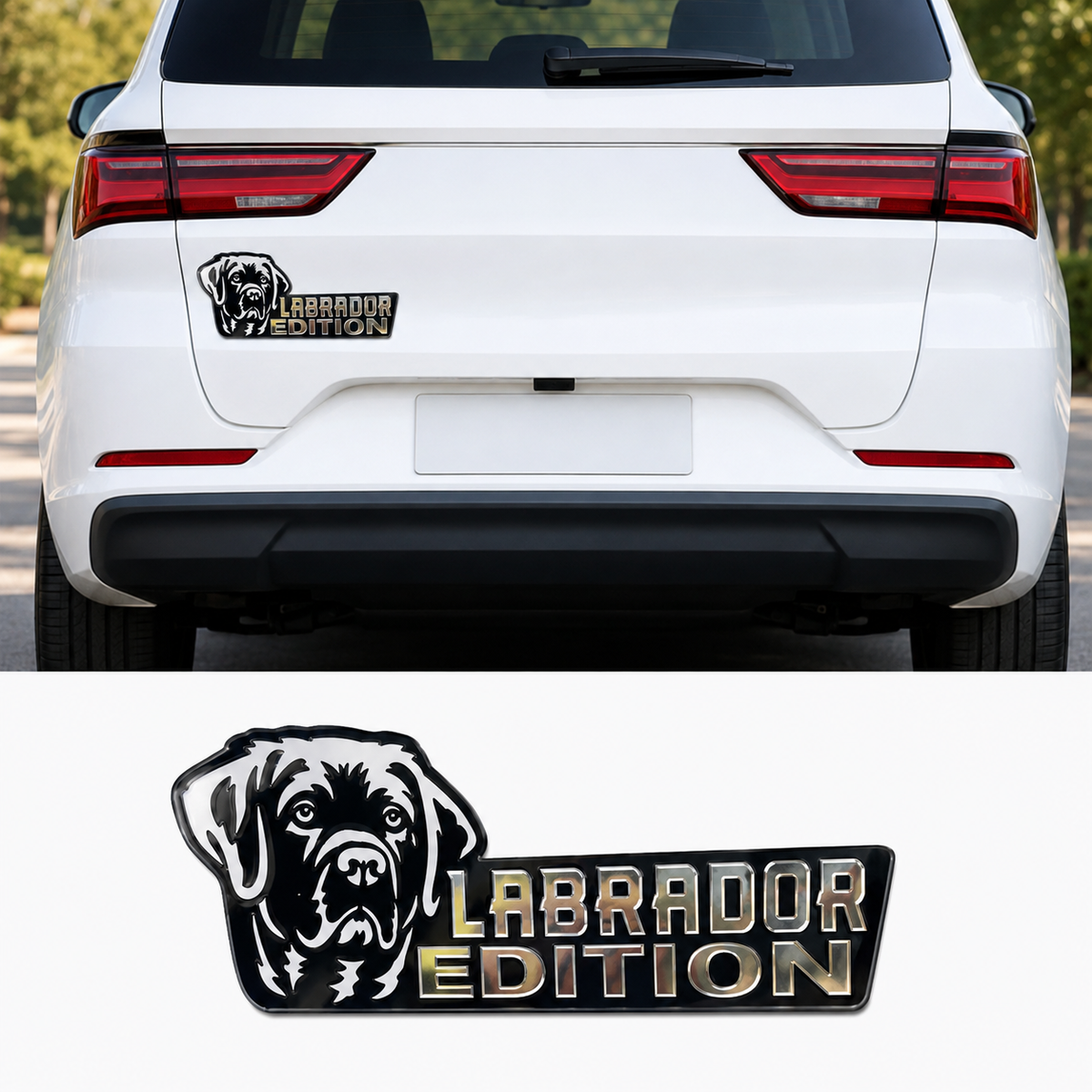 🐾 Your Dog. Your Badge. | Laser-Cut Breed Car Emblem