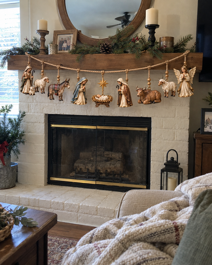 ✝️🎄 3D Nativity Story Garland – Meaningful Christmas Family Decor