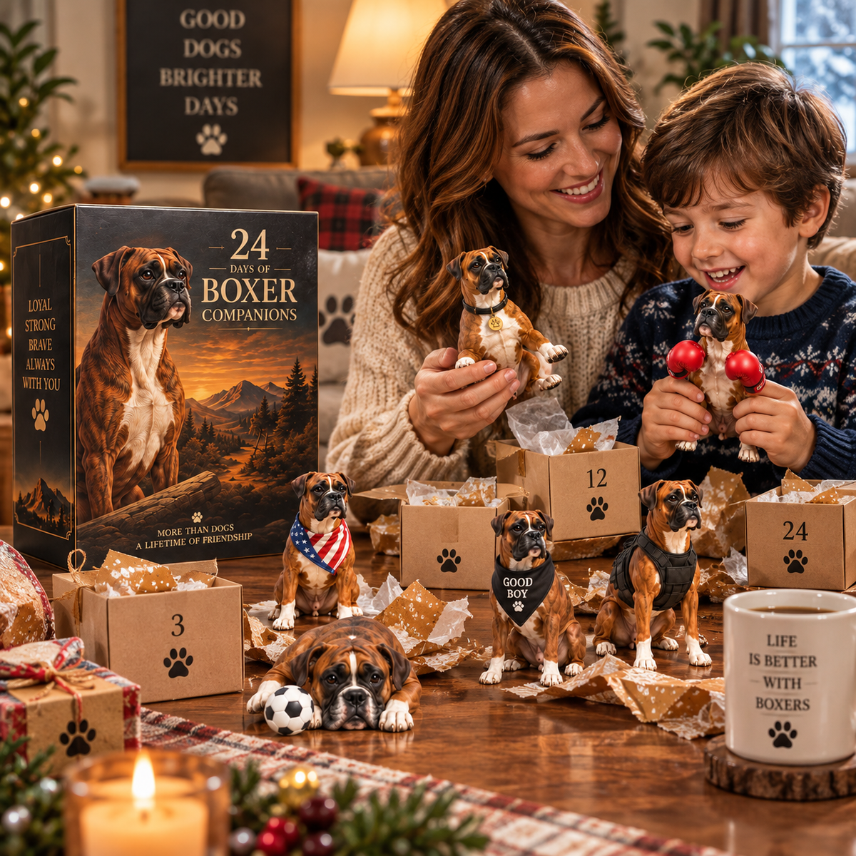 ❤️🎄 24 Days With a Boxer – Christmas Collectible Countdown