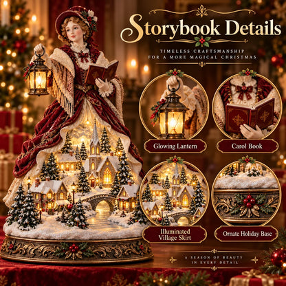 🔥 Last Day 49% OFF |✨🎶 Christmas Carol Belle™ | Victorian Lighted Tabletop Figurine