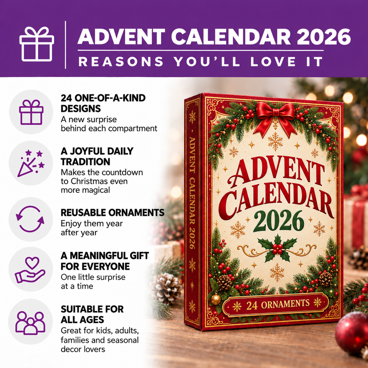🐔🎄 Funky Farm Chicken Advent Calendar 2026 | 24 Days of Barnyard Fun