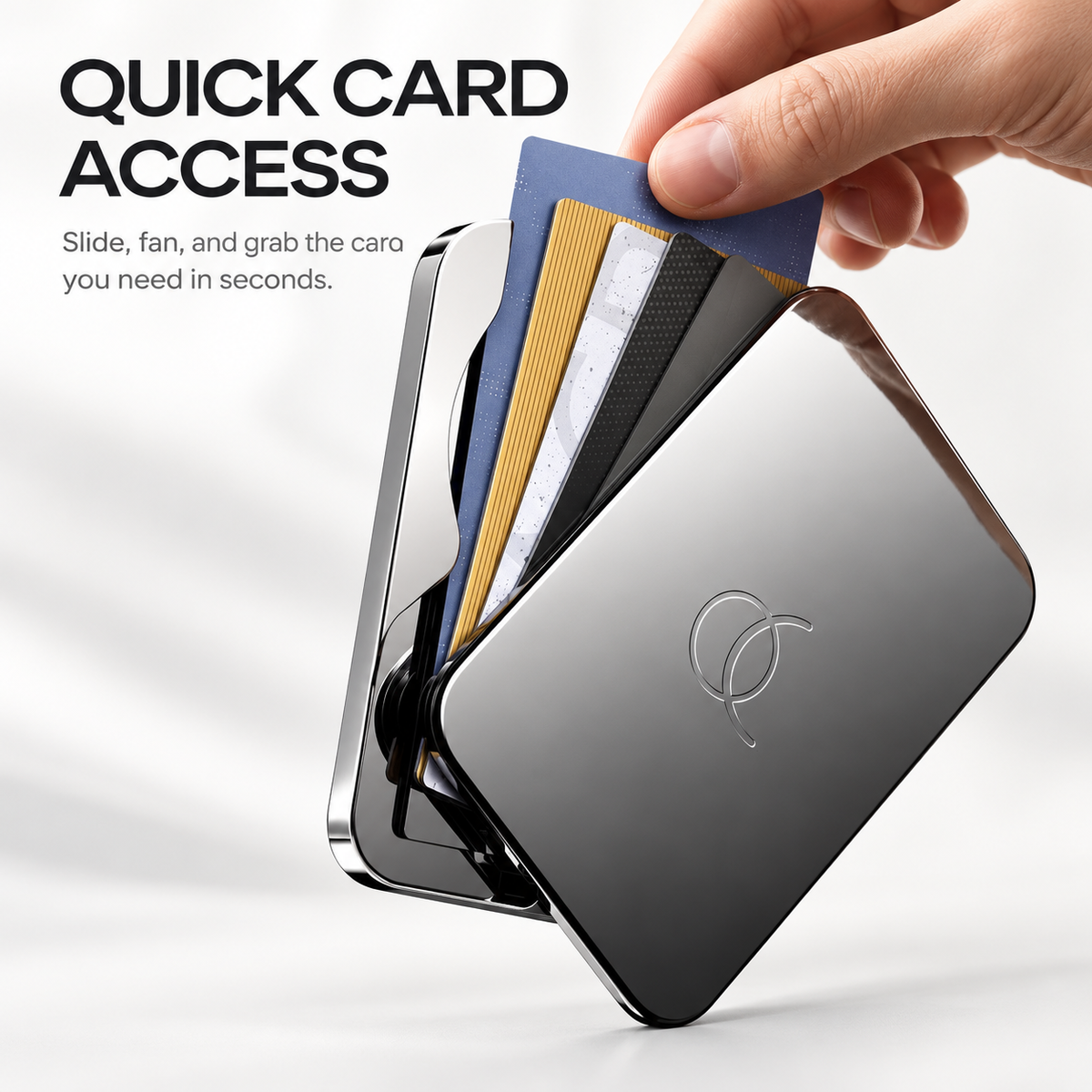 🧲 Snap. Slide. Go. | Slim Metal MagSafe Wallet with Quick Card Access ⚡