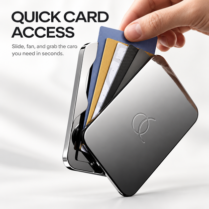 🧲 Snap. Slide. Go. | Slim Metal MagSafe Wallet with Quick Card Access ⚡