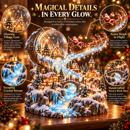 🎅🦌 Santa’s Magical Christmas Village | Illuminated Sleigh & Holiday Display ✨