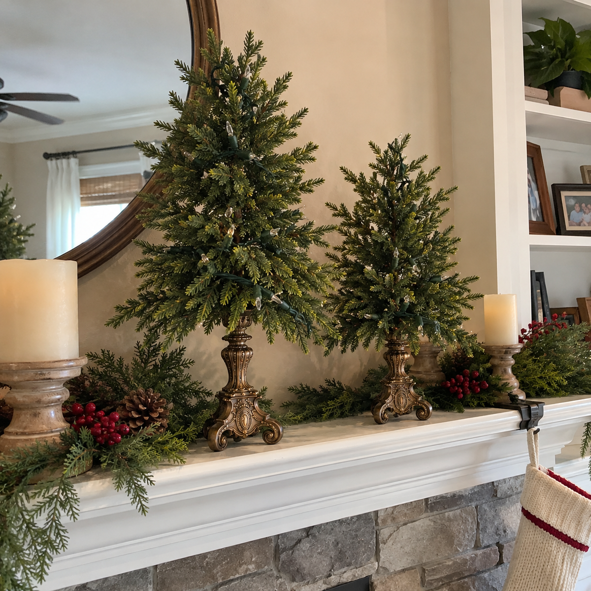 🎄 Vintage Christmas Forest | Tabletop Tree Collection