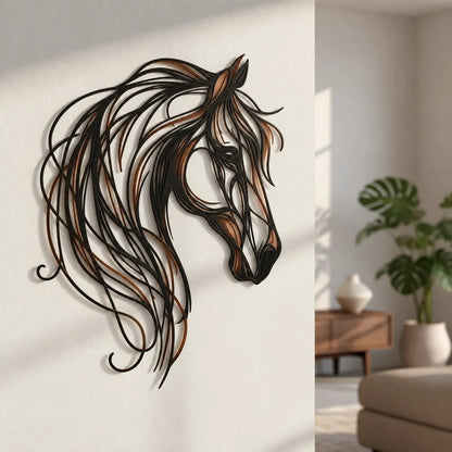 ⏰ LAST DAY 49% OFF - Horse Head Metal Wall Art