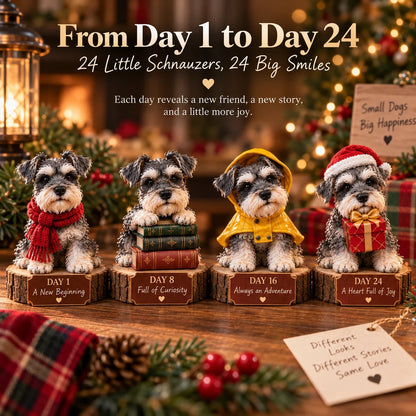 🐾 24 Days of Schnauzer Charm | A New Little Beard Every Day 🎄