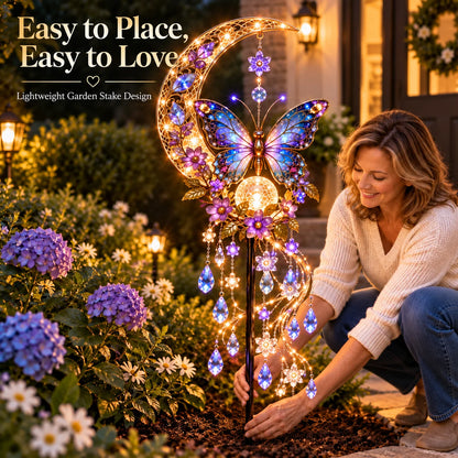 🦋 Butterfly Moonlight Cascade™ | A Little Garden Magic After Dark ✨