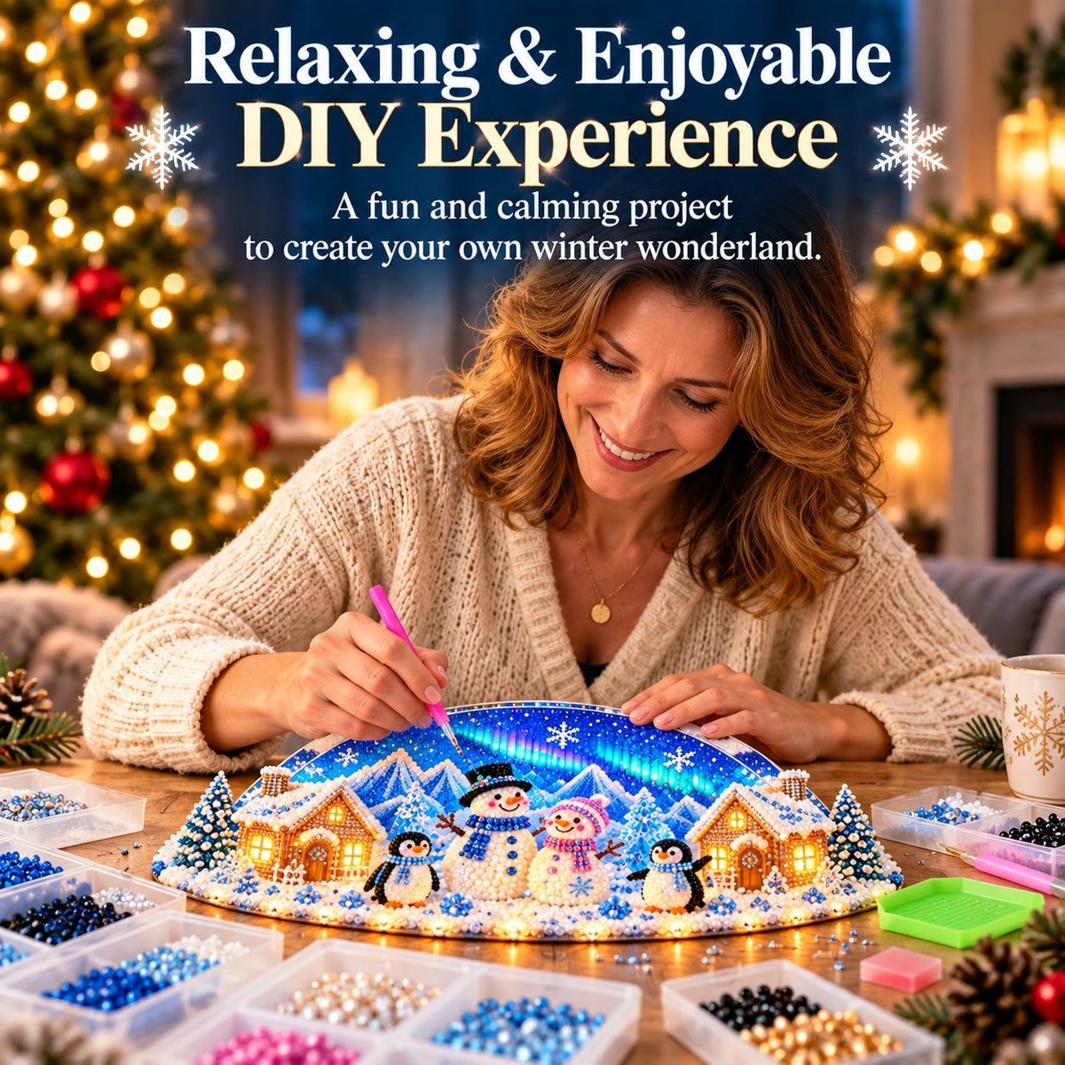 ❄️ Create Your Own Winter Wonderland | DIY Diamond Art Kit ✨