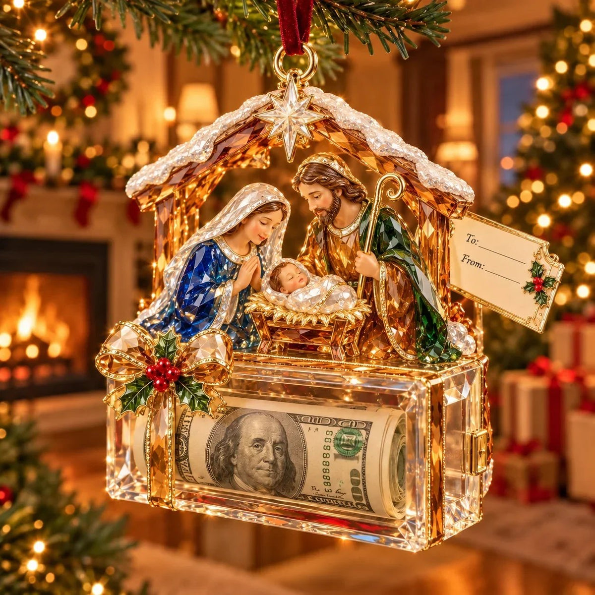 🎄✨ Christmas Money Magic™ | 20 Crystal-Style Cash Holders