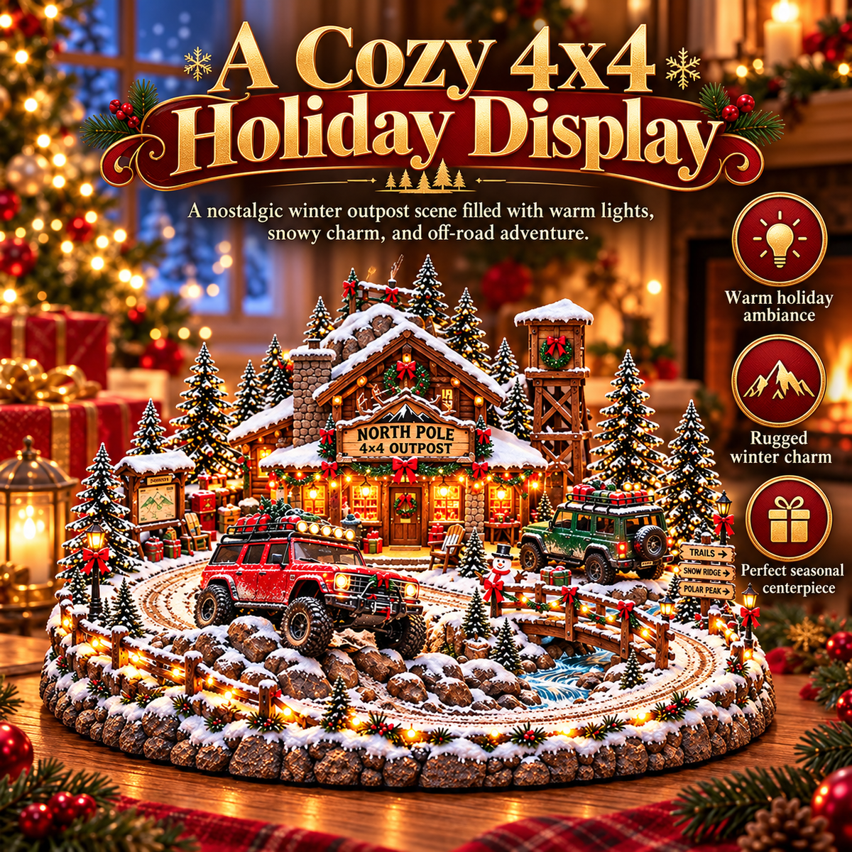 🎅⛽ Christmas at the Old Gas Station | Vintage Holiday Village Collectible 🎄