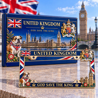 👑 God Save the King | UK Commemorative Plate Frame 🇬🇧