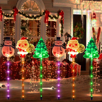 🎅✨ Solar Christmas Motion Lights™ | 6-Pack Animated Holiday Yard Lights