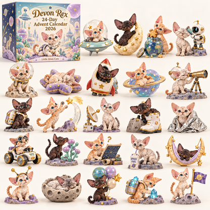🐱 Devon Rex Little Alien Cats 24 Day Advent Calendar 2026