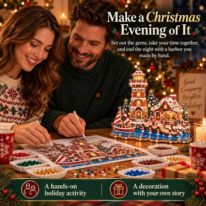 ✨🗼 Pearl Lighthouse Christmas™ | Premium Diamond Painting Art Kit