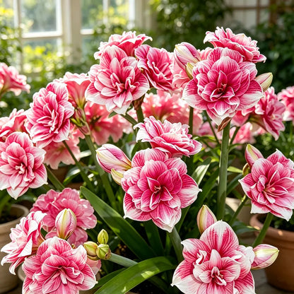 🌺  Giant Double Amaryllis – Bold Indoor Flower Bulbs