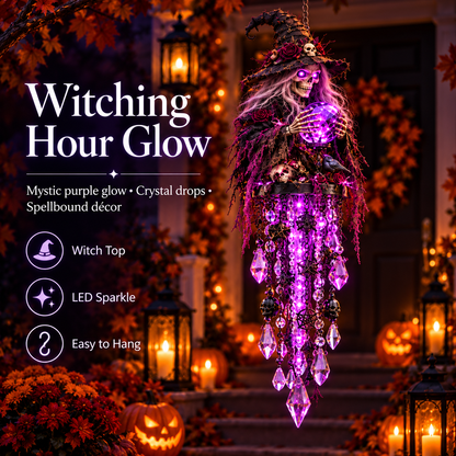 🎃💀 Haunted Halloween Crystal Cascade Lights  – 4 Spooky Glowing Designs