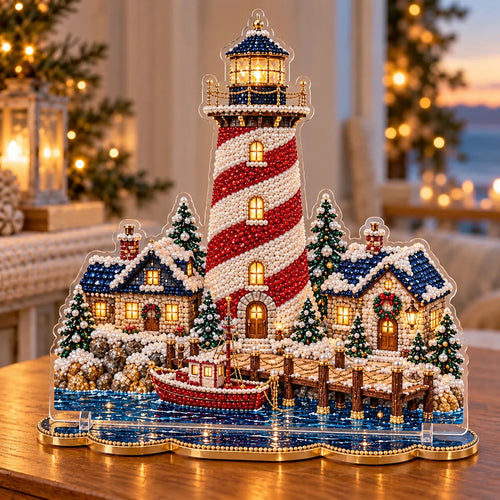 ✨🗼 Pearl Lighthouse Christmas™ | Premium Diamond Painting Art Kit