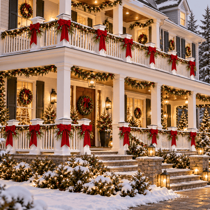 ❤️🏡Christmas Porch Bow Decorations
