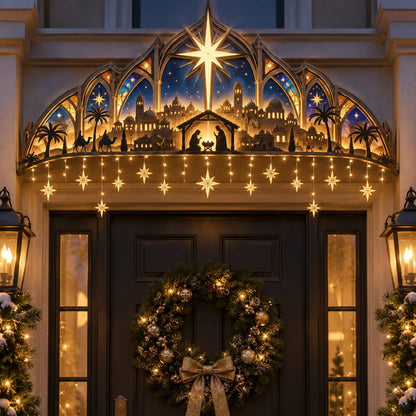 ✝️🏡 Bethlehem at the Door™ | Lighted Christmas Nativity Decor