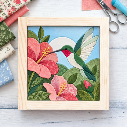 🧵🌸 Fabric Mosaic Escape™ | No-Sew Kinusaiga 3D Art Kit for Adults
