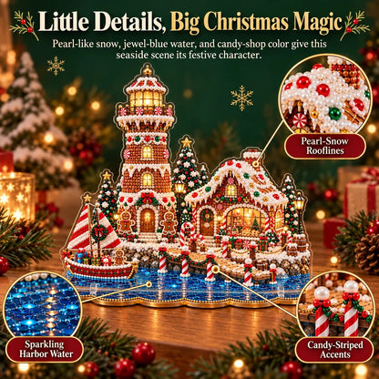 ✨🗼 Pearl Lighthouse Christmas™ | Premium Diamond Painting Art Kit