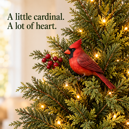 🎄🐦 Cardinal Glow Trees™ | Lighted Christmas Lantern Decor