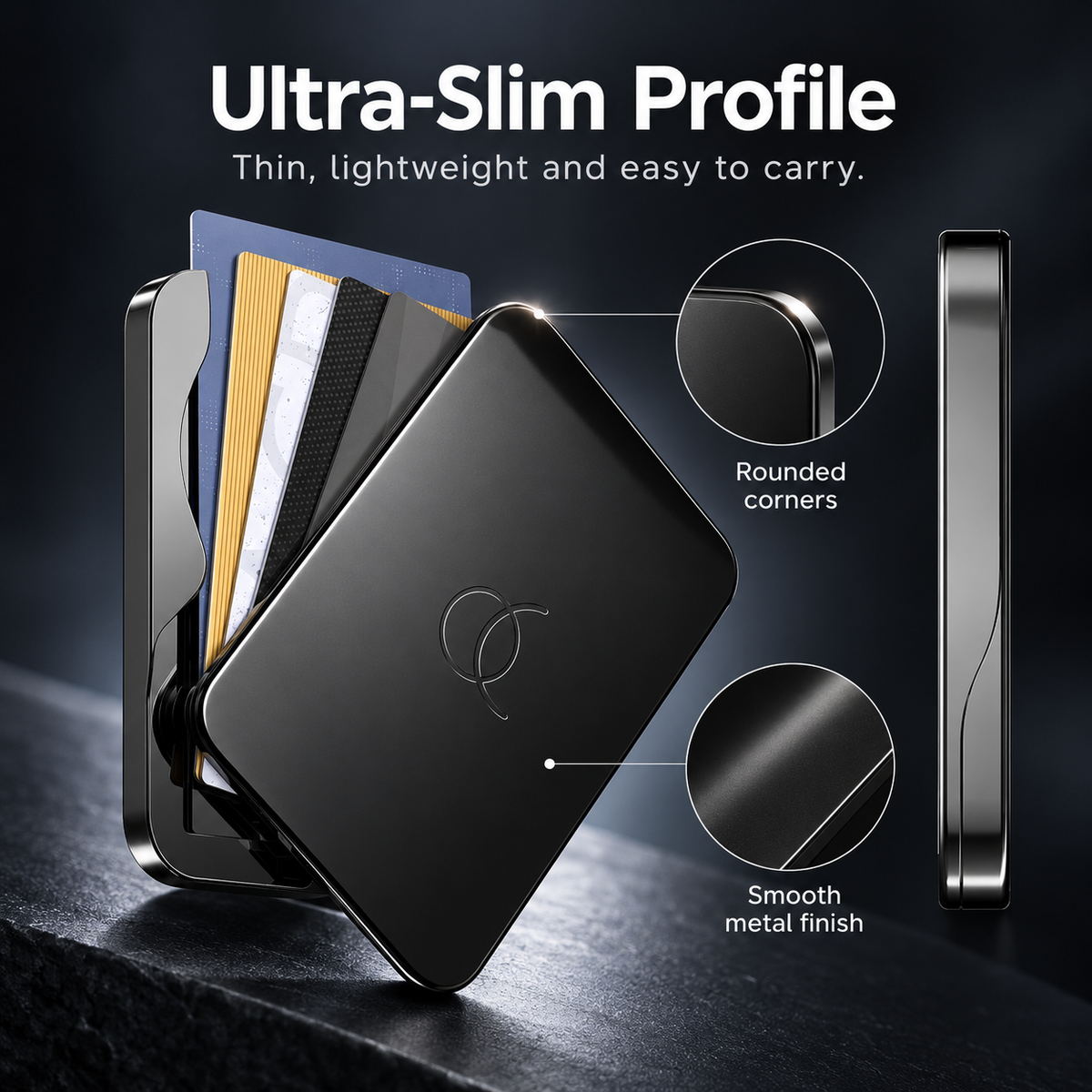 🧲 Snap. Slide. Go. | Slim Metal MagSafe Wallet with Quick Card Access ⚡