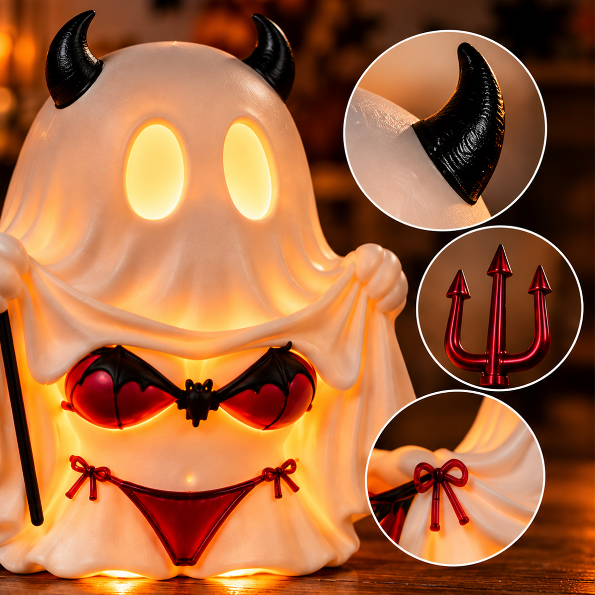 👻🎃 Boo & Mischief™ | Cheeky Ghost Halloween Decor