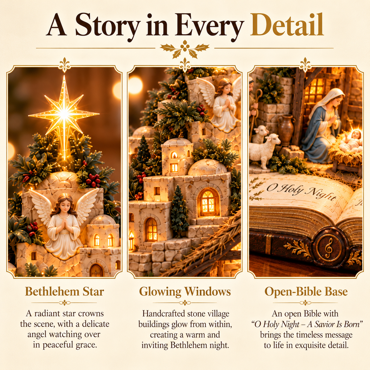 🔥 Last Day 50% OFF ⭐ Star of Bethlehem Christmas Light – Faith-Inspired Holiday Decor