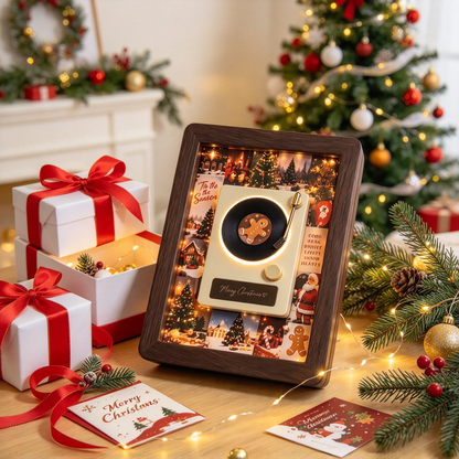 🎵 MelodyFrame – Lighted Vinyl Record Advent Calendar 🎄