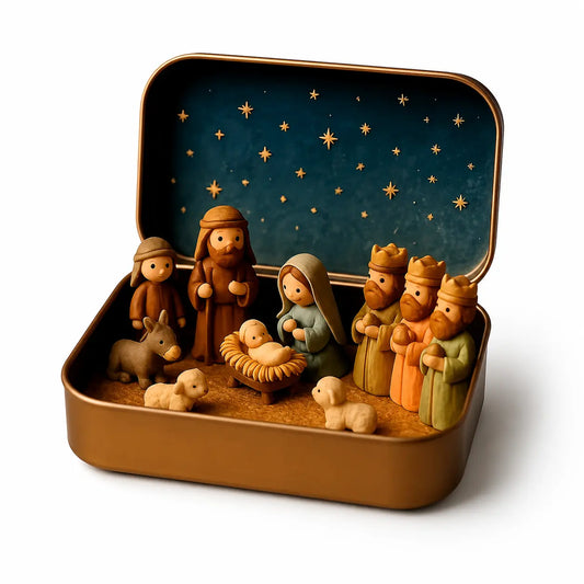 ✝️ Mini Nativity Keepsake – A Little Holy Night to Keep Close 🎄✨