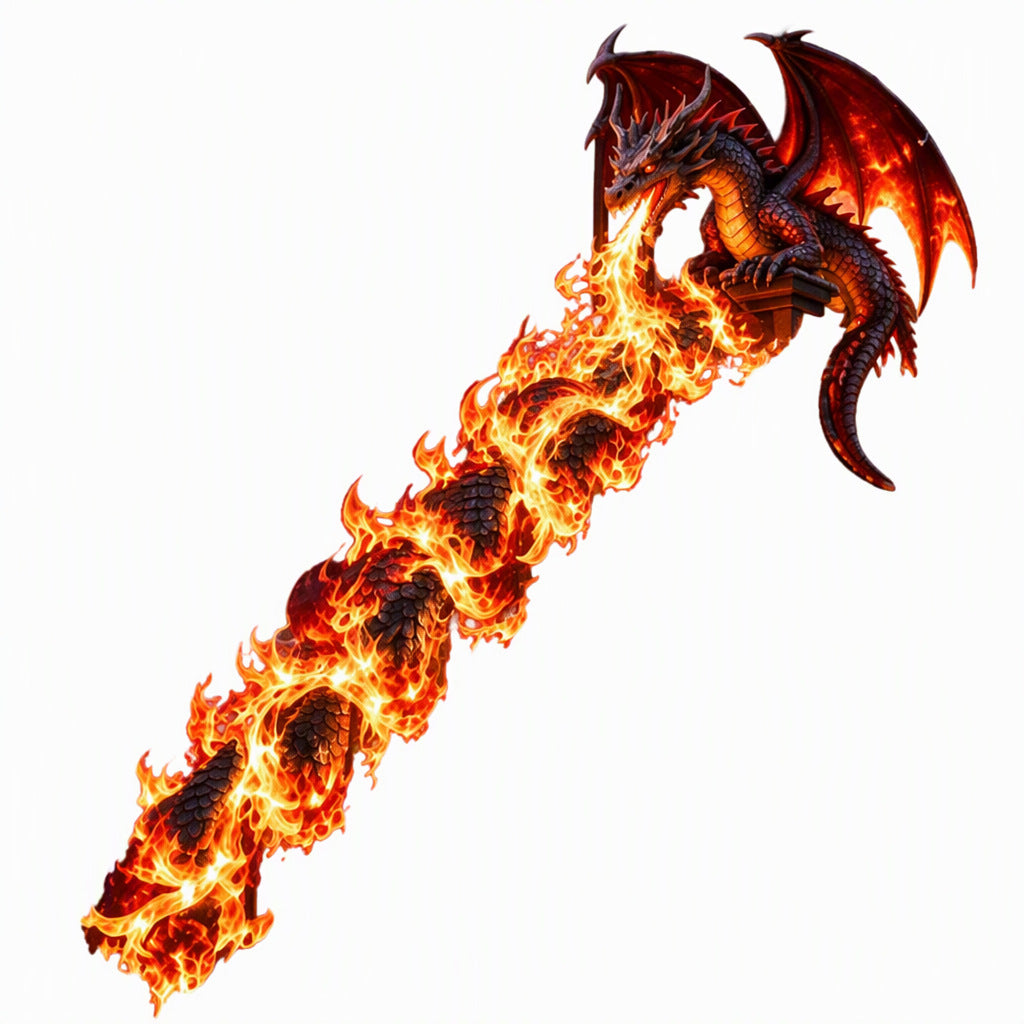🔥🐉 Fire Dragon Glow™ | Lighted Railing Decor