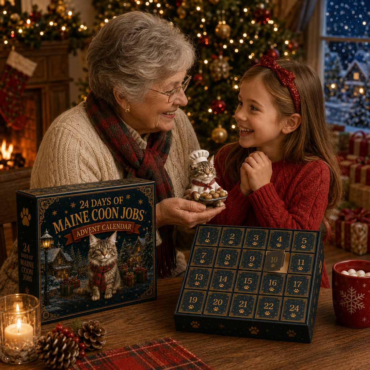 🐱💼 Maine Coon Jobs Advent Calendar – 24 Cats at Work