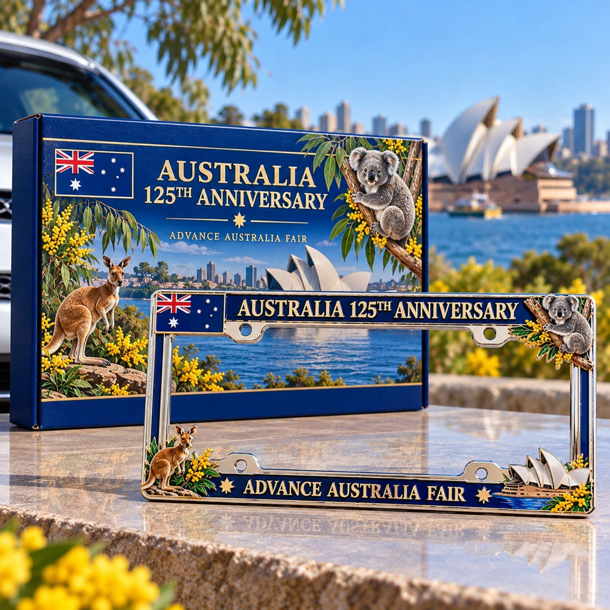 🦘🐨 🇦🇺 Aussie Pride 1901–2026 | 125th Anniversary Metal Plate Frame