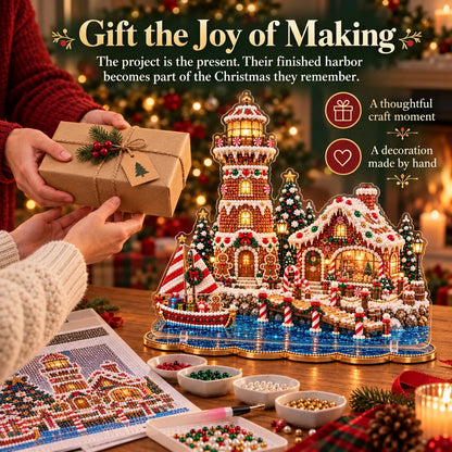 ✨🗼 Pearl Lighthouse Christmas™ | Premium Diamond Painting Art Kit