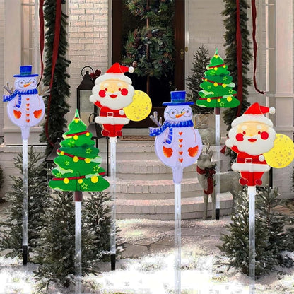 🎅✨ Solar Christmas Motion Lights™ | 6-Pack Animated Holiday Yard Lights