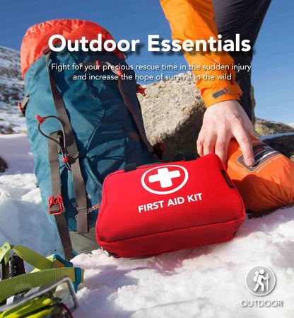 🔥 330-Piece Waterproof First Aid Kit | Home, Car & Travel Emergency Kit