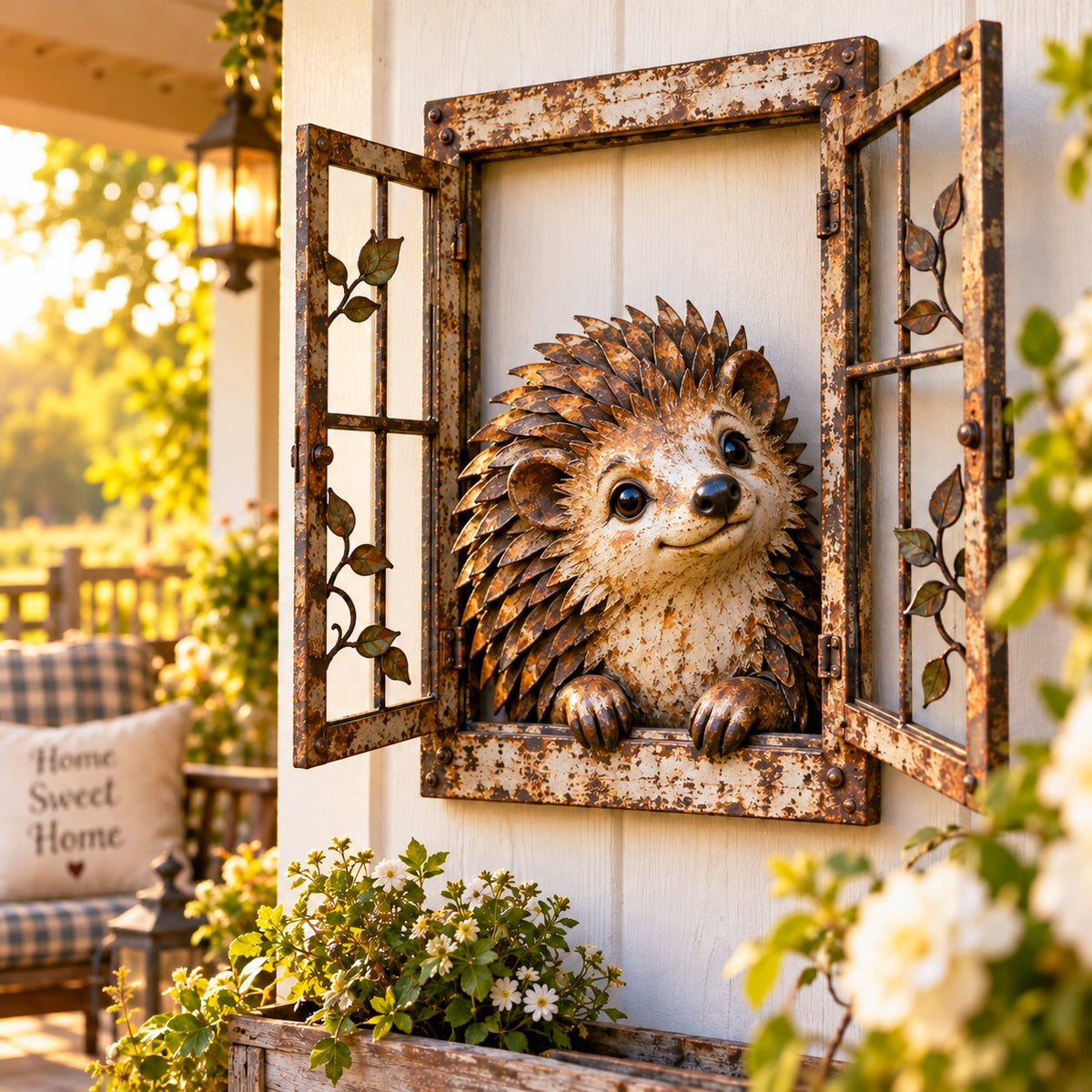 🌿 Who’s Peeking In? | Rustic Woodland Animal Wall Art