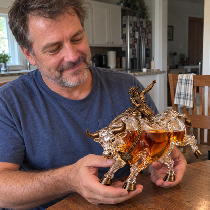 🔥 Hold On for Eight™ | Bull Rider Collector’s Whiskey Decanter