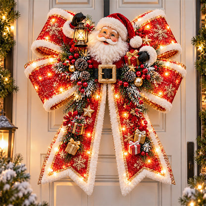🎀✨ Bow of Christmas Light | Glowing Holiday Door Decor