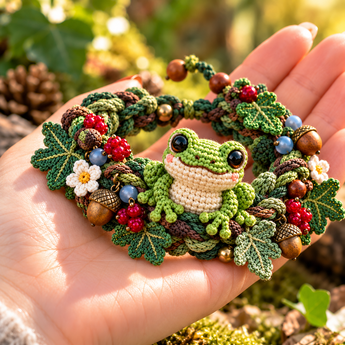 🌿🧶 Forest Friends on Your Wrist | Handmade Crochet Animal Bracelets