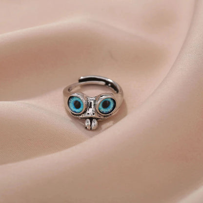 🐸 925 Sterling Silver Movable Tongue Frog Ring – Cute Adjustable Open Ring with Big Eyes