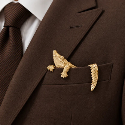 ✨ Sculptural Animal Brooch | A Bold Finishing Touch for Suits & Blazers